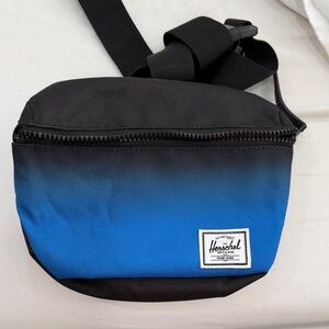 Herschel Supply Company Black and Blue Belt Bag